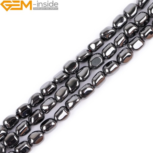Cuentas de hematita negras naturales fabricación de joyas poder energía chakra 15" moneda cruz - Imagen 69 de 360