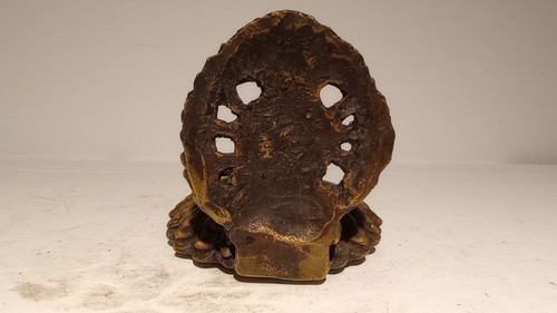 Vintage bronze Hindu Ganesha oil lamp - Picture 9 of 10