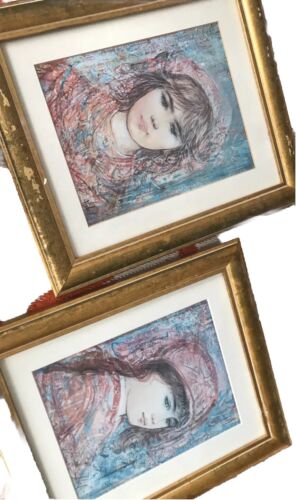EDNA HIBEL Adrianne & Georgette FINE ART PALM BEACH SIGNED PRINTS PAIR 1993 - Bild 3 von 11