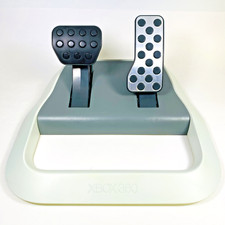 Microsoft Xbox 360 Racing Pedals Only White X813207-001 No Cable Genuine Tested!