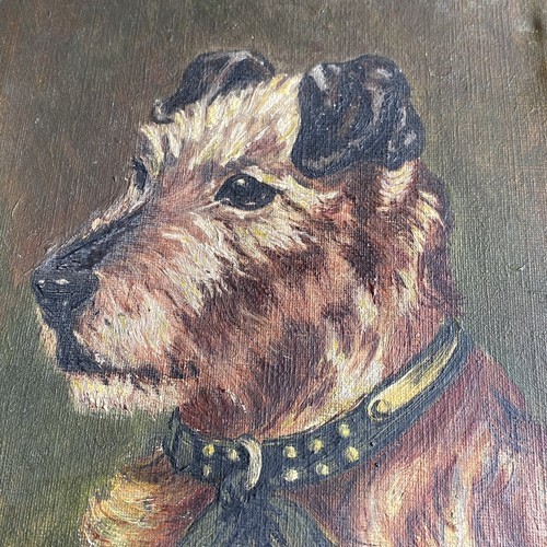 2x Coppia Dipinti Olio Originali Firmati Cani Volpe / Cairn Terrier / Westie Fine Art - Foto 6 di 13