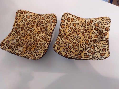 Cozies ciotola microonde - Set di 2 motivi ghepardo marrone e marrone reversibile - Foto 2 di 5
