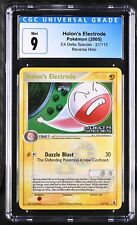 CGC 9 Holon's Electrode 21/113 EX Delta Species Reverse Holo Rare Pokemon Card
