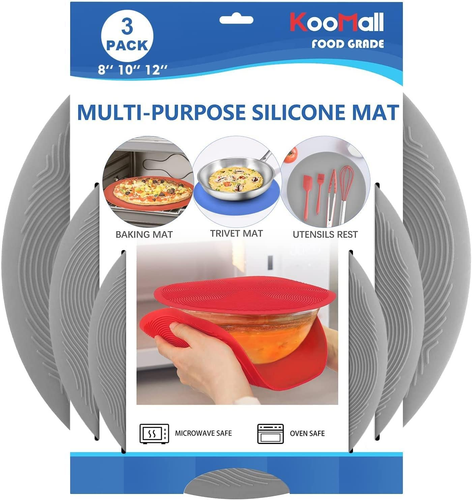 12 10 8 Inch Multi-Use Microwave Mat, Trivet, Pot Holders, Drying, Baking, Place - Imagen 12 de 12