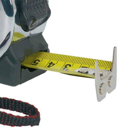Sealey Professional Tape Measure 5m (16ft) Rubberised Chrome Body 25mm - Picture 4 of 8