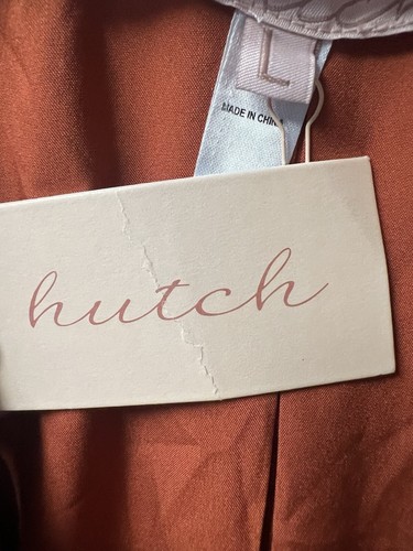 Hutch Anthropologie Breonna Cooper Leaves Smocked Waist Mini Dress Size L~NWT - Picture 7 of 8