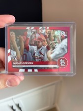 Nolan Gorman Rookie Super Rare Red Foil - 2023 Topps Big League #278 RC