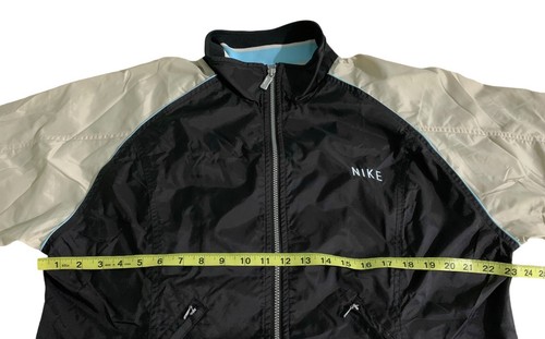 Vintage 90s Nike White Tag Full Zip Windbreaker Jacket Color Block Mens Large - Bild 6 von 8