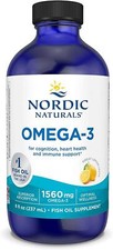 Nordic Naturals Omega-3 1560mg Lemon Flavour 8oz Supports Brain & Health Health