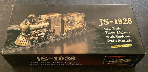 JS-1926 OLD TRAIN TABLE LIGHTER TRAIN with VARIOUS SOUNDS, NEW - Picture 2 of 12