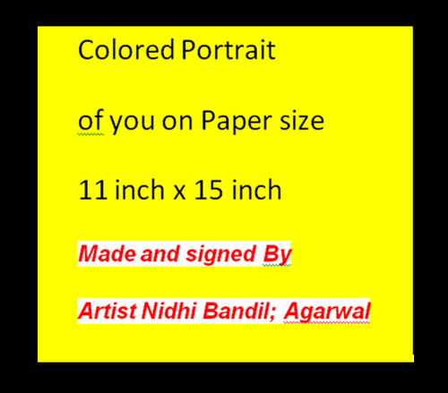 Handmade Photo of You & Yr's Made & Signed By Artist Nidhi Bandil Agarwal Jaipur - Picture 22 of 24