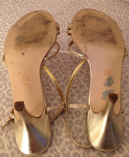 Women’s 9 Caparros Gold Sandals - Picture 5 of 12