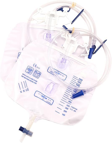 5 Packs Urinary Drainage Bag with Anti-Reflux Chamber, Adult Urine Bag with 2... - Picture 10 of 12