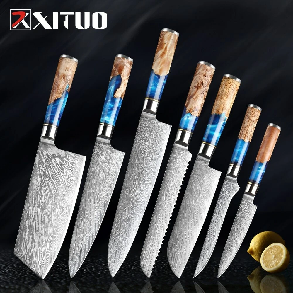 New Best Selling Kitchen Knives, Damascus VG10 Steel Chef Knife for Chefs
Opens in a new window or t