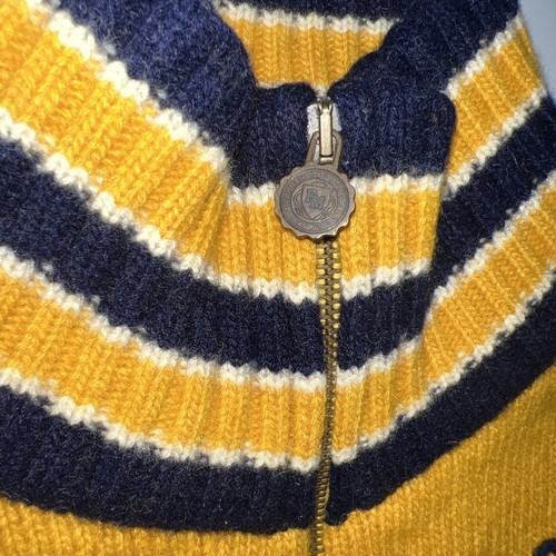 Cárdigan amarillo exclusivo de Franklin And Marshall 80 % lana - Imagen 5 de 8