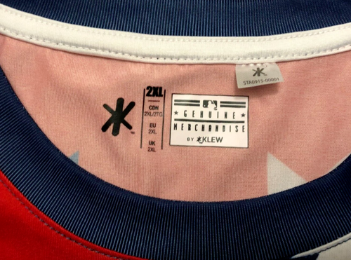 WASHINGTON NATIONALS WEIHNACHTEN T-SHIRT HERREN 2XL XXL ROT BLAU ORIGINAL MLB KLEW - Bild 3 von 3