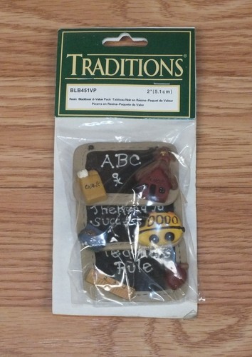 Genuine Traditions (BLB451VP) 2" Paquete de 3 pequeñas pizarras artesanales de resina *LEER* - Imagen 1 de 6