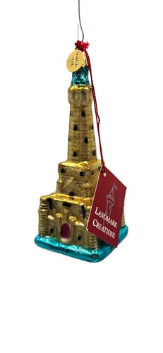 Landmark Creations The Chicago Water Tower Hand Painted European Glass Ornament - Picture 10 of 15