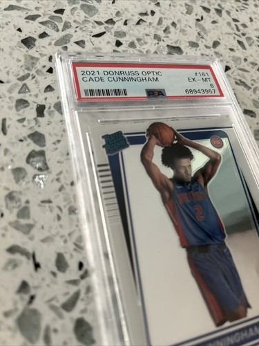 2021 Donruss Optic NBA Basketball Cade Cunningham Rated Rookie #161 PSA 6 - Picture 2 of 10