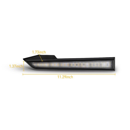 For Toyota Tacoma 2012-2015 LED DRL Side Marker Turn Signal Lamp Headlight Trim - Picture 9 of 9