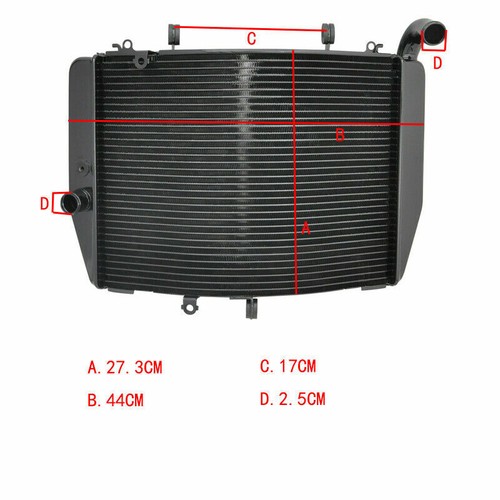 Aluminium Radiator Cooler Engine Cooling Fit For Honda CBR600RR 2007-2019 - Picture 6 of 6