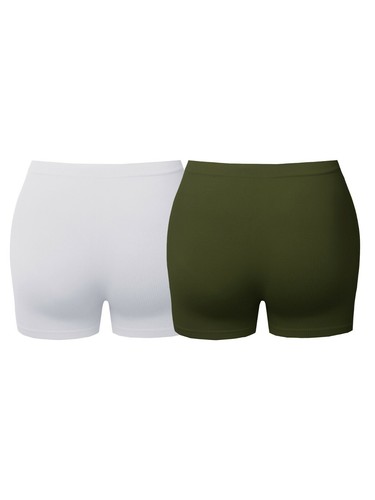 Daily Basic Seamless Lightweight Ribbed Biker Shorts - Picture 48 of 52