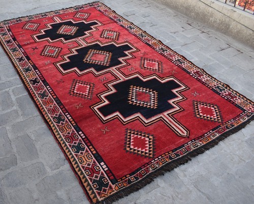 Hand Knotted Caucasian Abadeh Area Rug 5x8 Antique Persian Oriental Kazak Carpet - Picture 2 of 10