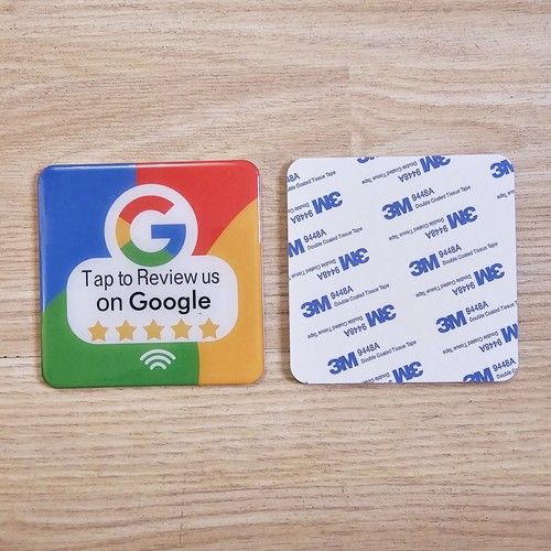NFC Tag Platte Plakette Acryl Schild Tap Touch für Google Bewertungen Instagram folgt - Bild 3 von 17