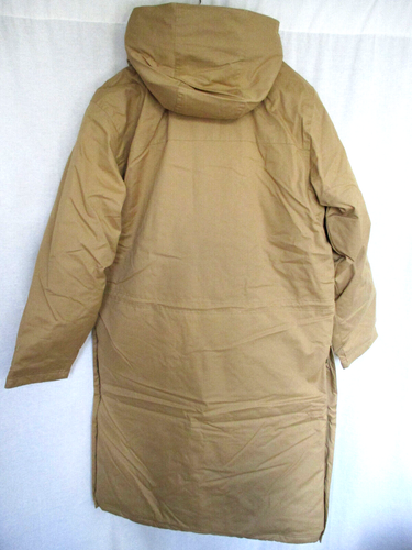 L.L. Bean Mens Hooded Coat Jacket Large Khaki Brown Fully Lined & Insulated - Picture 9 of 11