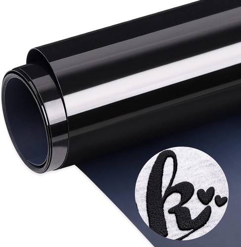 Set A-SUB 3D Puff HTV schwarz Wärmeübertragung Vinyl Rolle 10"x 8-24FT Bügelbild T-Shirt - Bild 3 von 11
