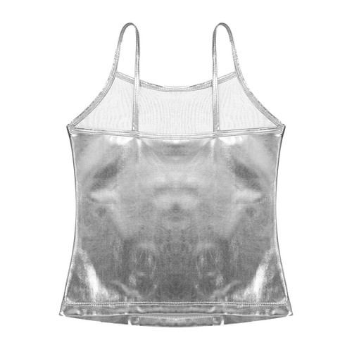 US Kids Girls Sequined Ballet Dance Sports Camisole Vest Top Gymnastic Dancewear - Picture 37 of 57