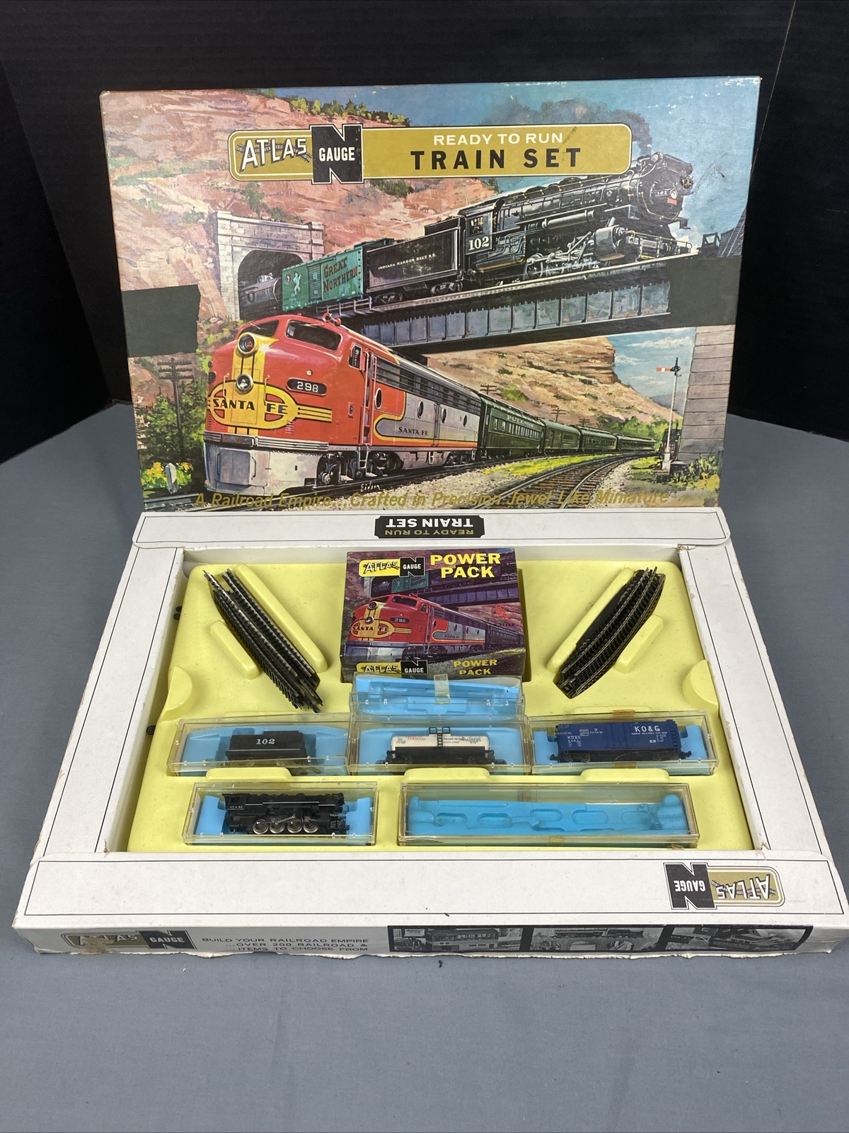 Vintage Atlas N Gauge Ready to Run Train Set Power Pack 2111 Steam loco ...