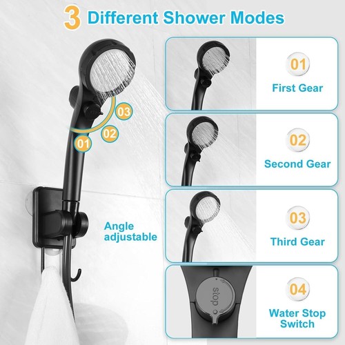 Portable Camping Shower, Upgrade 6000mAh Rechargeable Electric Shower Pump & 20L - Picture 5 of 9