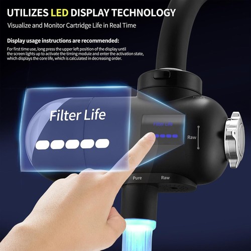 3.0 Water Filter Faucet System with UV Blue Light & 12 Adapters – Easy Install - Picture 6 of 11