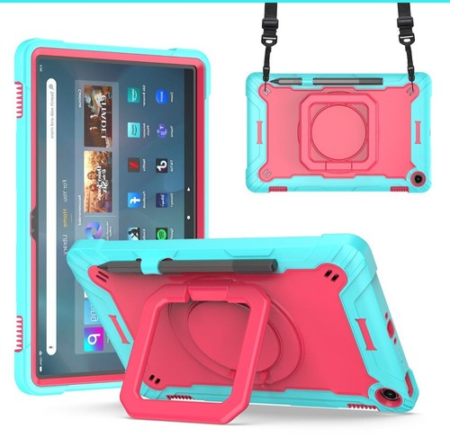 For Amazon Fire Max 11" HD 8" Fire 7" Case Rotating Carry Cover + Shoulder Strap - Picture 45 of 45