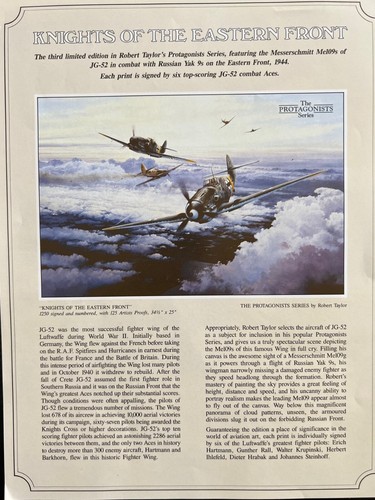 Knights of the Eastern Front Robert Taylor Limited Edition Print - Picture 6 of 6
