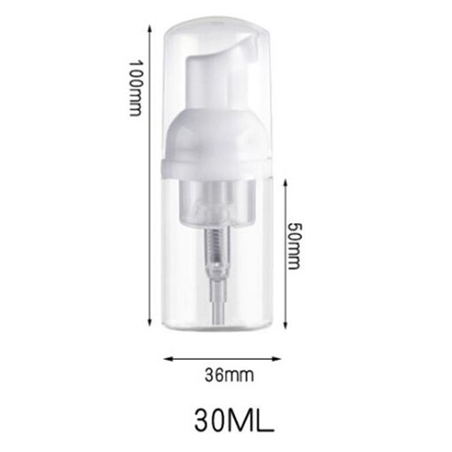 10PCS 30ML Trasparente Vuoto Plastica Schiuma Lavaggio a Mano Dispenser Pompa Contenitore Bottiglia - Foto 2 di 14