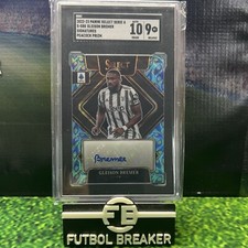 2023-24 Panini Select Serie A GLEISON BREMIER PEACOCK AUTO SGC 9/10