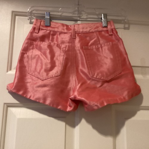 Arizona Jean Co. Shorts Girls Size 7 Pink 60% Cotton Coin Pockets Belt Hoops - Picture 2 of 4
