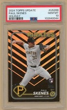 Paul Skenes - 2024 Topps Update - Rookie #US288 - Holiday Foil - PSA 10