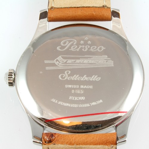 OROLOGIO MECCANICO SWISS MADE CARICA MANUALE PERSEO GRANDE SETTEBELLO 740334PAC - Imagen 4 de 6