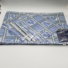 Complete New Set Of 4 Country Place Mats Napkins Blue Chickens  (J)