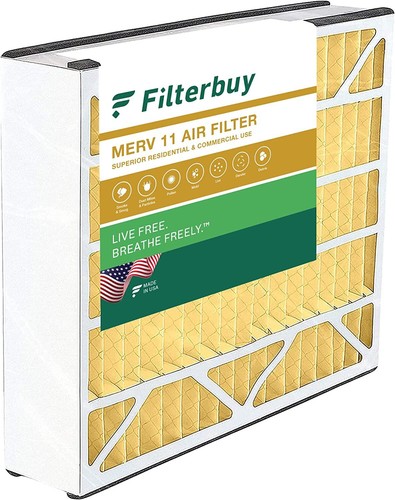 Filterbuy 16x25x3 Air Filters, AC Furnace Replacement for Air Bear (MERV 11) - Picture 9 of 11