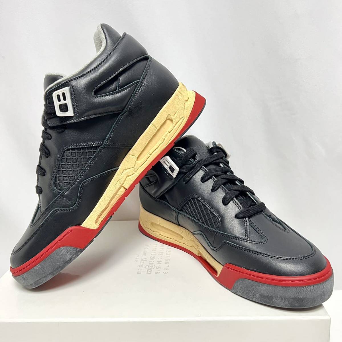 Maison Margiela AIR JORDAN AJ4 Dad Shoes Chunky Fusion Black x Red TG,42 US.9 Maison Margiela AIR JORDAN AJ4 Dad Shoes Chunky Fusion Black x Red TG,42 US.9