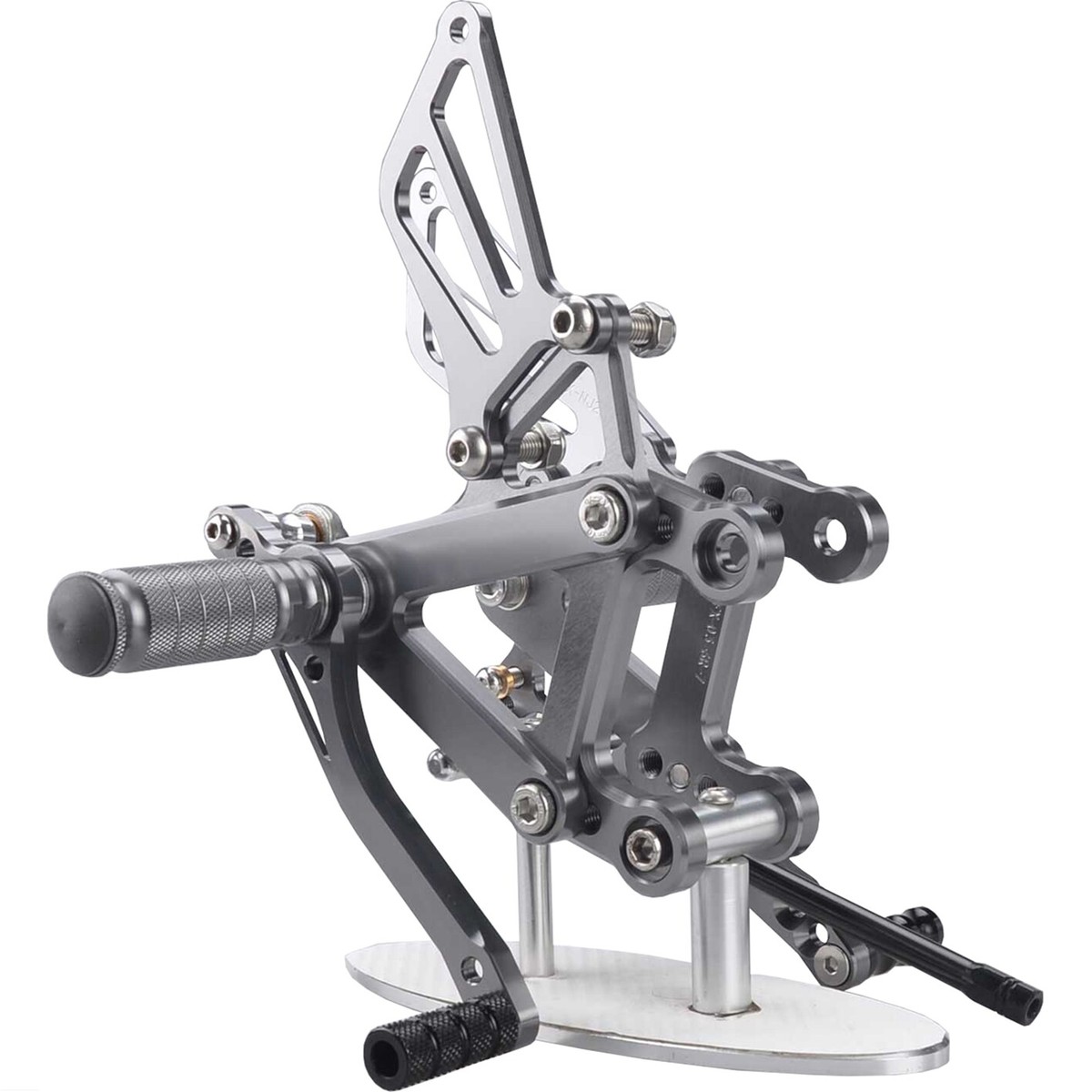 Gray CNC Rearset Footpeg Brake Shift For Kawasaki Ninja ZX7R 1991