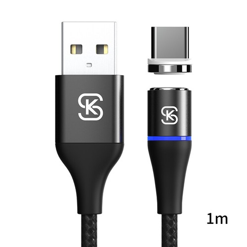 1m Fast Magnetic Cable Micro USB Type C Charger Charging For iPhone XS X XR 8 7 - Photo 13 sur 19