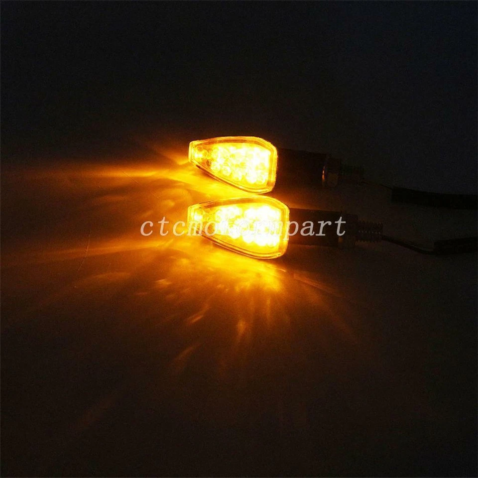 Mini luces LED de plástico de 3,5" para Suzuki GS450 GS500E GS1000 Foto 4 de 4
