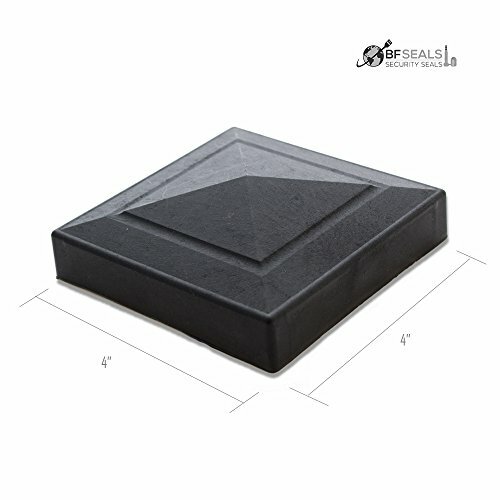 Kunststoff ZAUNPFOSTENKAPPE 4 x 4 Zoll, SCHWARZ, 8 Stück, Made in USA, BFSEALS - Bild 4 von 7