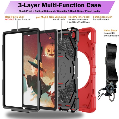 For Samsung Galaxy Tab A9 Plus/A7 Lite/A8 Rotating Shockproof Carry Tablet Case - Picture 22 of 43