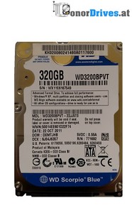 Western Digital WD3200BPVT-22JJ5T0- 320GB - SATA - PCB 2060-771820-000 Rev. A*